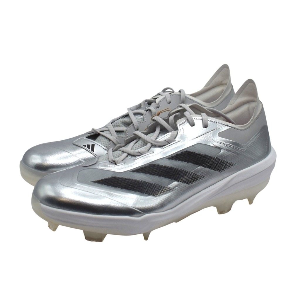 adidas Adizero Impact TPU Baseball Cleats Mens Sz‎ 13 Silver Metallic JS3049 NWT